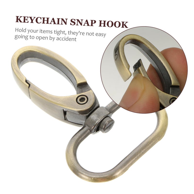 20Pcs Antique Bronze Heavy Duty Snap Hooks Lobster Claw Clasps for Bags Keychains Crafts - Image 5