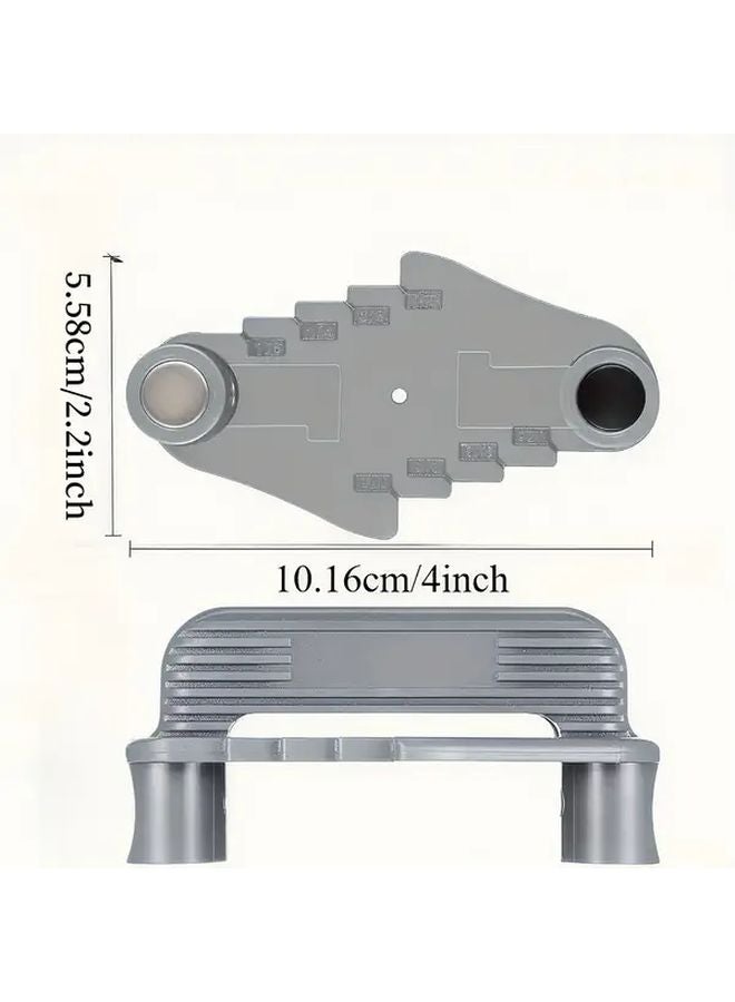 2pcs Black Center Scribe Set With Offset Marker And Heavy Duty Plastic Base - Image 4