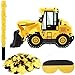 Drayear Construction Dump Truck Pinata with Pinata Bat Blindfold Confetti Construction Tractor Excavator Pinatas for Kids Birthday Construction Themed Party - Image 2