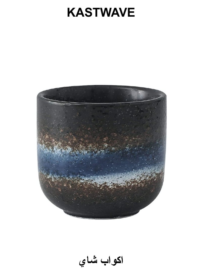 كاست ويف أكواب شاي سيراميك، أطقم شاي الكونغ فو، أكواب قهوة، أكواب سوشي يابانية بسيطة ومبتكرة مصنوعة يدويًا، أكواب طبخ - Image 1