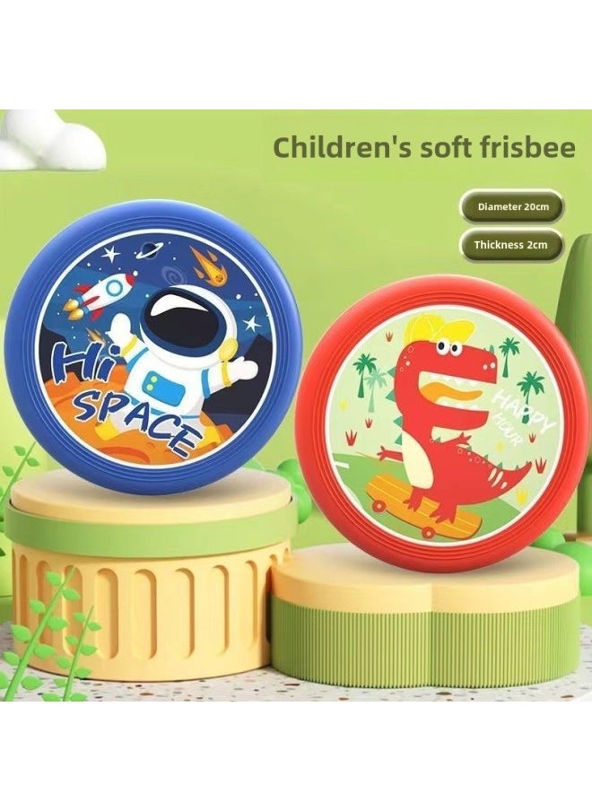 Generic Direct Sale Soft Frisbee Children Physical Exercise Frisbee Adult Competitive Props Parent-child Outdoor Interactive Toys-Specifications:Pink White Rabbit  - Image 2