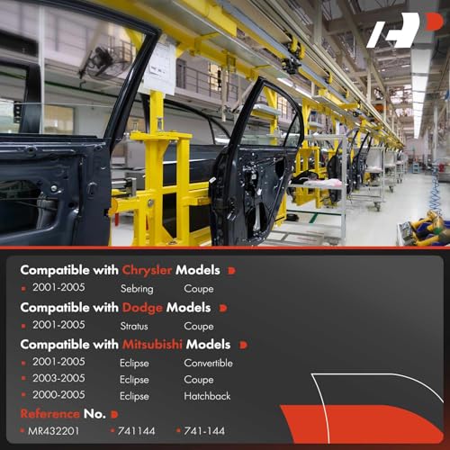 A-Premium Window Regulator with Motor Compatible with Chrysler Sebring Dodge Stratus 2001-2005 Mitsubishi Eclipse 2000-2005 Front Driver Side - Image 3