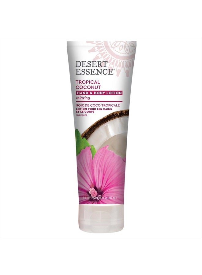 Desert Essence Coconut Hand and Body Lotion 8fl oz - Image 2