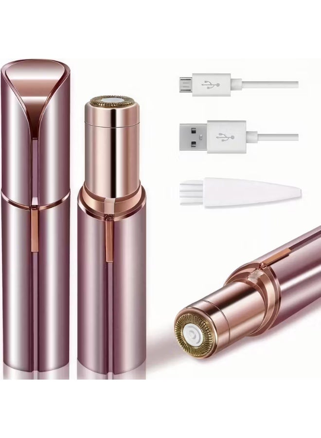 Arabash Facial Hair Removal for Women, Electric Painless USB Rechargeable Facial Hair Remover for Face, Lip, Leg LED Light - Image 1