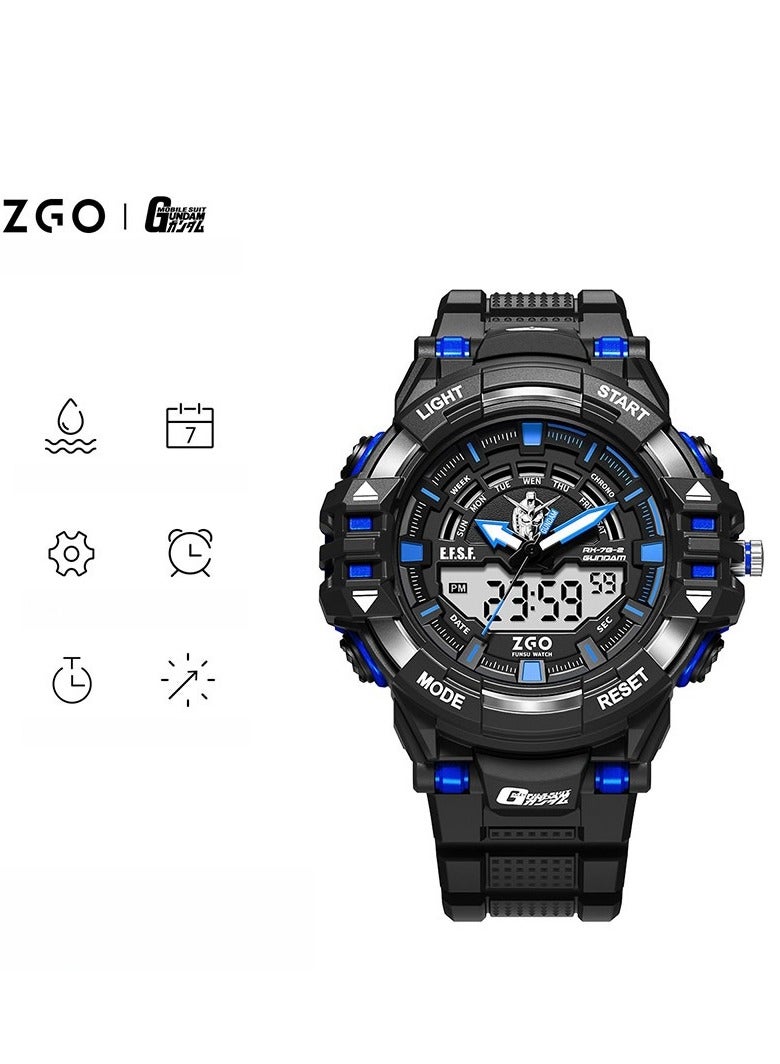 ZGO Co Branded Student Gift Waterproof Night Light Multifunctional Sports Electronic Watch - Image 1