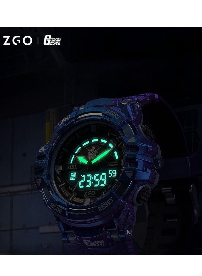 ZGO Co Branded Student Gift Waterproof Night Light Multifunctional Sports Electronic Watch - Image 2