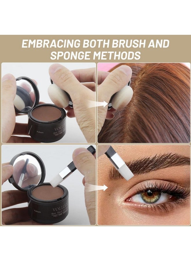 VOLLUCK Root Touch Up Hair Powder Root Cover Up Hairline Shadow Powder Stick, Root Touch Up for Thinning Hair for Women and Men, Bald Spots, Eyebrows, Beard Line, Dark Blonde - Image 3