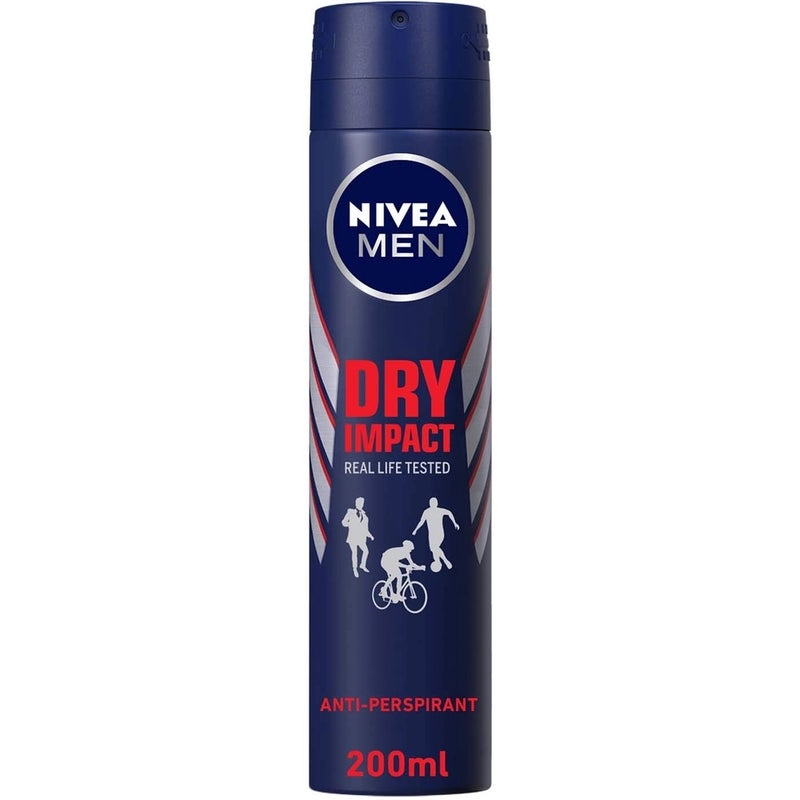 Nivea Anti Perspirant Dry Impact Deodorant For Men- 200ml