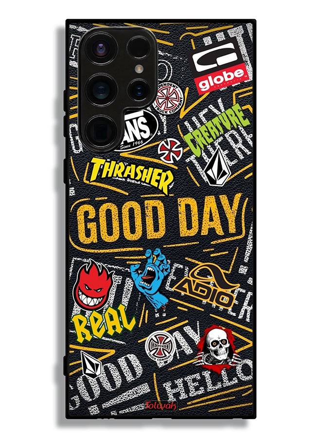 Tolwak Samsung Galaxy S23 Ultra 5G Protective Case Cover Good Day - Image 3