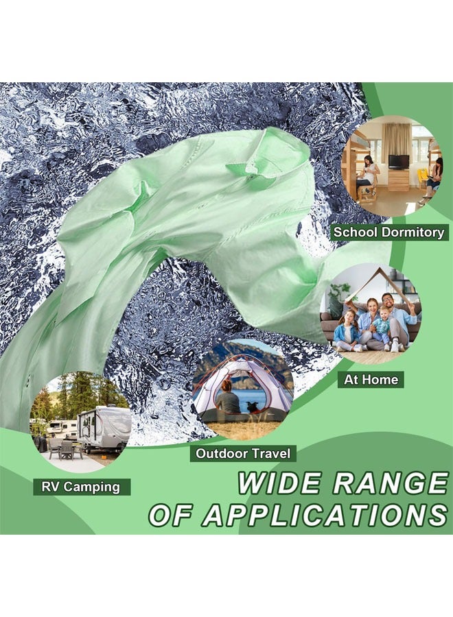 Portable Washing Machine, Foldable Mini Washing Machine, 11 L Large Capacity, Small Collapsible Laundry Washer for Apartment, Travel, RV, Underwears, Socks, Baby Clothes, Green - Image 4