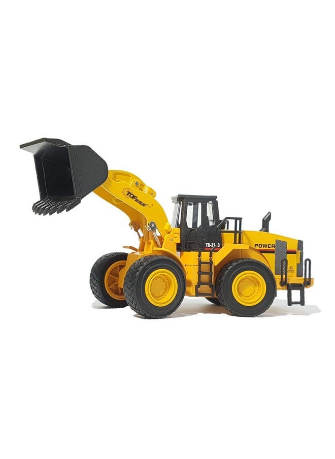 Top Race Top Race Diecast Heavy Metal Construction Toys Front Loader Excavator Toy for Kids - 1:40 Scale Model with Realistic Design - Durable Metal Build for Sand, Park, or Indoor Play  - Image 1