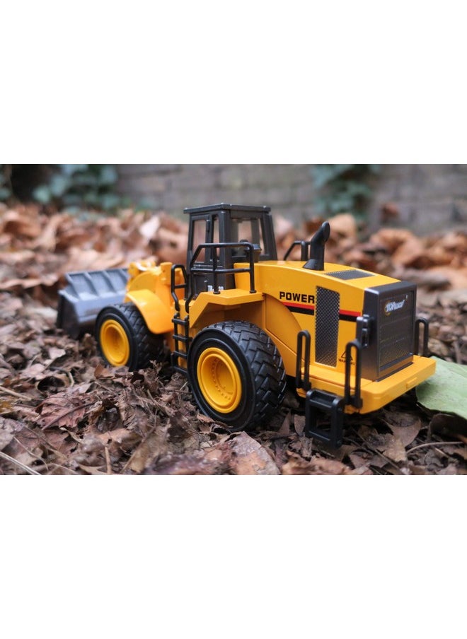 Top Race Top Race Diecast Heavy Metal Construction Toys Front Loader Excavator Toy for Kids - 1:40 Scale Model with Realistic Design - Durable Metal Build for Sand, Park, or Indoor Play  - Image 3