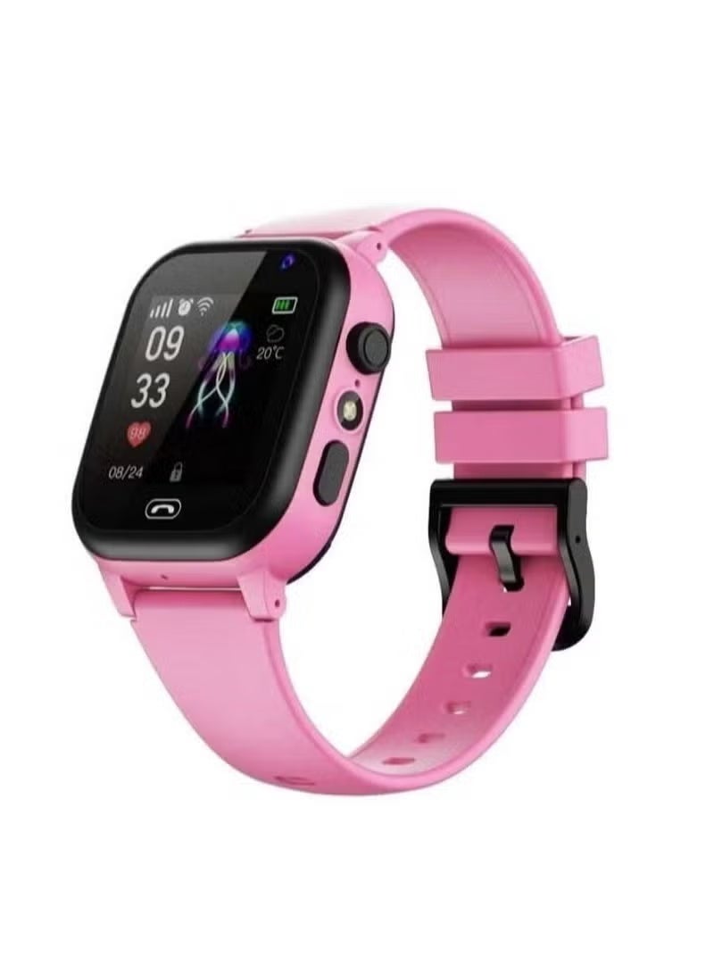 A ZONE C005 Kids Smart Watch with Touchscreen ‚Äì GPS Tracking, SOS Call, Two-Way Communication, Camera, Educational Games & Water Resistance ‚Äì Long Battery Life & Safe Design ‚Äì Ideal for Boys & Girls (Pink) - Image 1