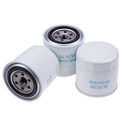 JZGRDN 3PCS Oil Filter HH1C0-32430 1C020-32430 Compatible with Kubota SSV65 SSV75 SVL75 SVL90 SVL95-2S KX080-3 KX91-3 M105 M108 M110 M5040 M6040 M7040 M8540 M9540 - Image 1