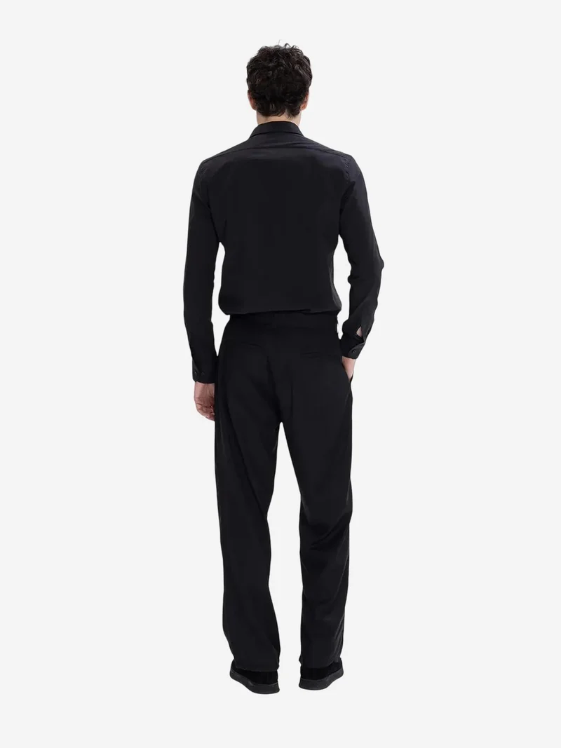 Giesto Black GIESTO Slim Fit Poplin Button-Up Shirt for Men | Best Price UAE