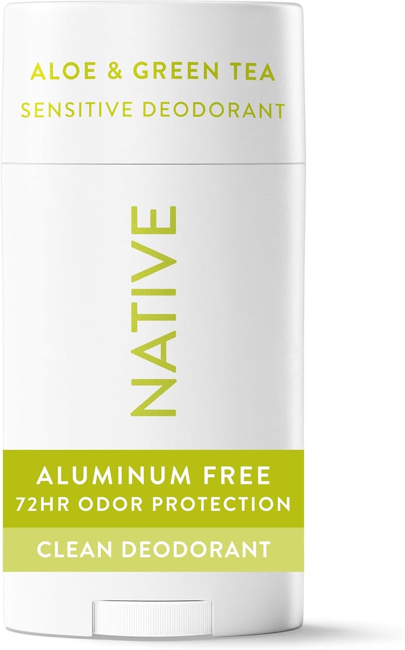 Native Sensitive Deodorant | Natural Deodorant for Women and Men, Aluminum Free, Baking Soda Free, Phthalate Free, Talc Free, Coconut Oil and Shea Butter | Aloe & Green Tea (Sensitive) - Image 1