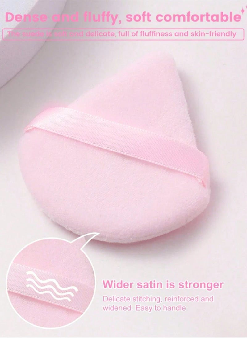 Shein Makeup Sponge Set 6pcs – Velvet Powder Puff, Concealer Sponge & Beauty Blender (Multicolor) - Image 2