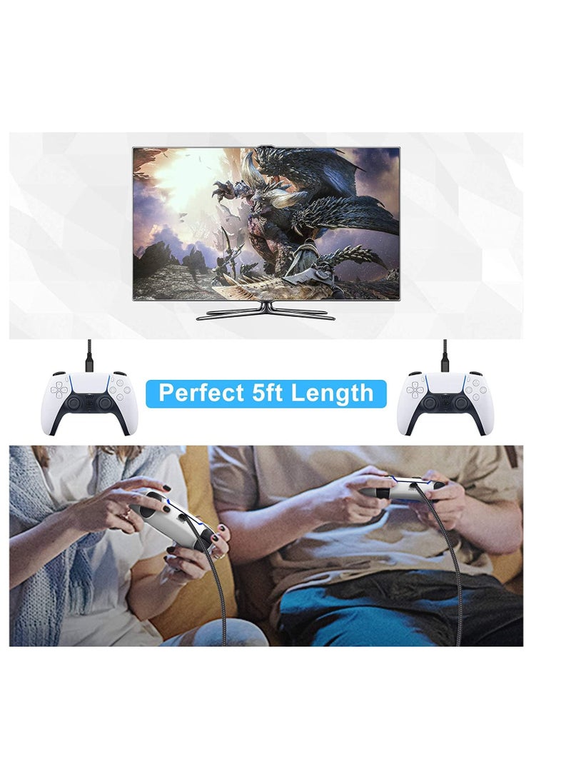 2 Pack PS5 Controller handbag for Controller PS5 PS4 Xbox Series X/S, Xbox One Carrying bag with Mesh Pocket Fits Plug & Cables - Image 3