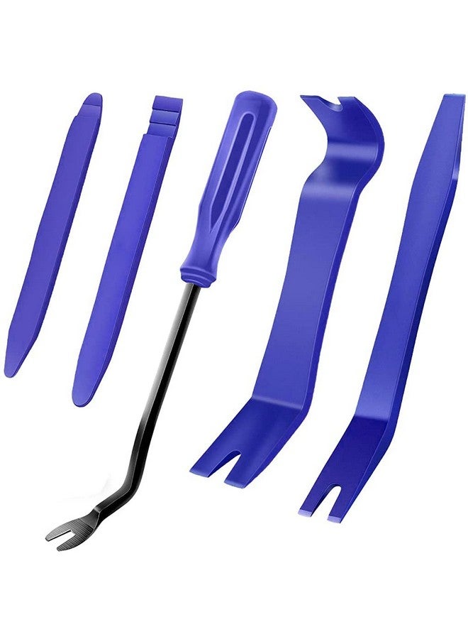 Supvox® 5Pcs Pry Tools For Car Auto Radio Door Clip Panel Trim Dash Audio, New Car Door Clip Panel No Scratch Dismantle Kits Versatile Professional Tool Set - Image 1