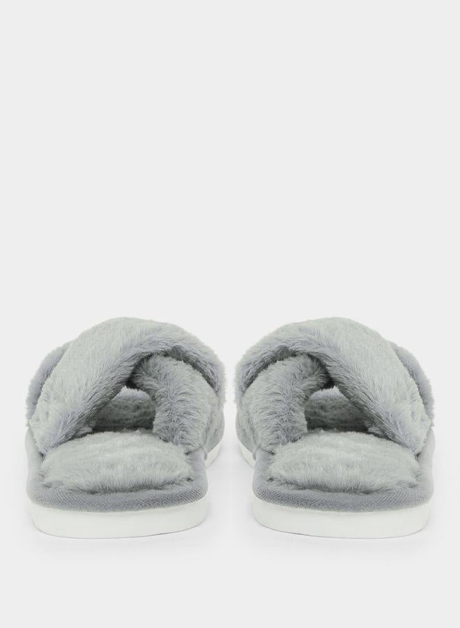 ستايلي شبشب غرفة نوم مزين بفرو صناعي - Image 4