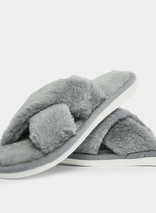 ستايلي شبشب غرفة نوم مزين بفرو صناعي - Image 3