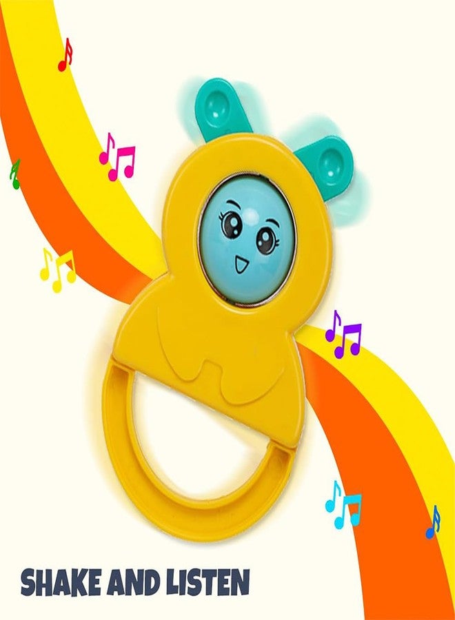 StarAndDaisy 6 Pcs Baby Rattle Gift Set & Teether Set | Safe, Non-Toxic Toys for Newborns 0+ Months | Colorful Soft Sound Rattles | Ideal for Baby Gift. - Image 3