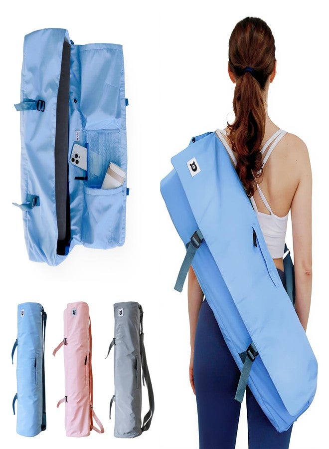 Tumaz Yoga Mat Bag | Padded Adjustable Shoulder Strap | Fits Up to 26" Mats | Multi-Pocket Storage for Essentials | Heavy-Duty G-Hook Closure | Lightweight & Durable for Yoga, Pilates & Fitness - Image 1