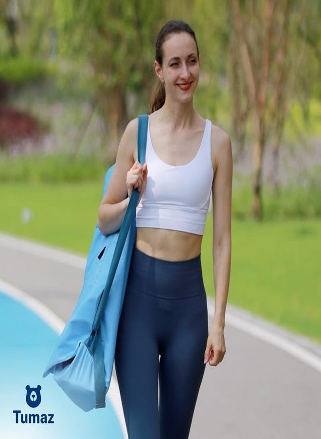 Tumaz Yoga Mat Bag | Padded Adjustable Shoulder Strap | Fits Up to 26" Mats | Multi-Pocket Storage for Essentials | Heavy-Duty G-Hook Closure | Lightweight & Durable for Yoga, Pilates & Fitness - Image 2