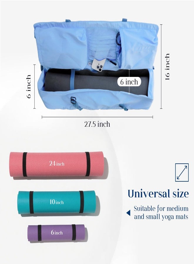 Tumaz Yoga Mat Bag | Padded Adjustable Shoulder Strap | Fits Up to 26" Mats | Multi-Pocket Storage for Essentials | Heavy-Duty G-Hook Closure | Lightweight & Durable for Yoga, Pilates & Fitness - Image 4
