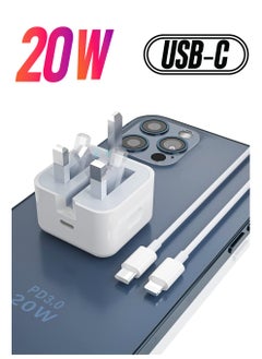 20W USB C PD Charger Plug Power Delivery Type C Adapter Compatible With MacBook Pro/Air, iPad Pro, New iPad 9, iPad mini 6, iPhone 13 Pro/13 Pro Max/13/13 mini/12 Pro Max/11 Pro,Galaxy S20+,etc