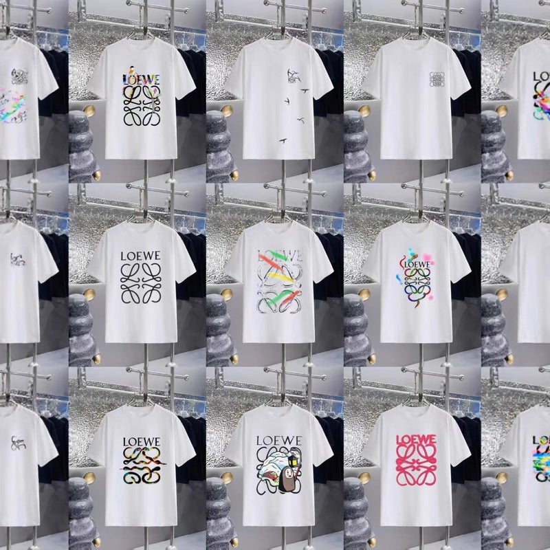 New High-End Embroidered Pure Cotton Short-Sleeve Unisex T-Shirt, Round Neck, Loose Fit, 260G Top, Trendy Collection - Image 2