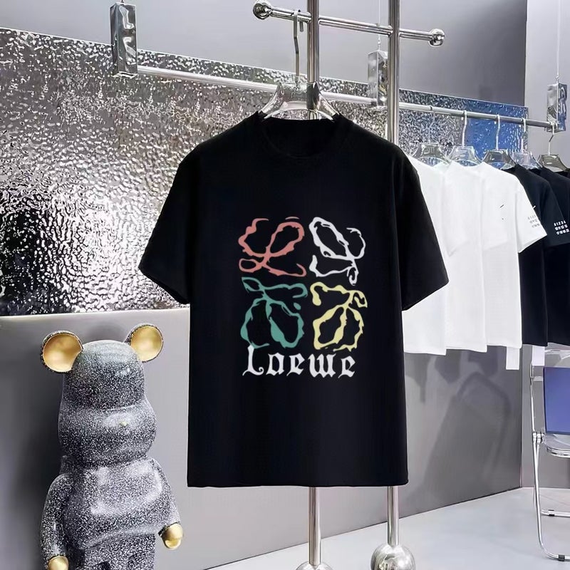 New High-End Embroidered Pure Cotton Short-Sleeve Unisex T-Shirt, Round Neck, Loose Fit, 260G Top, Trendy Collection - Image 4
