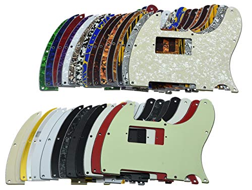 KAISH 8 Hole Tele Guitar Humbucker Pick Guard TL Pickguard for USA/Mexico Telecaster/Tele Vintage Tortoise - Image 5