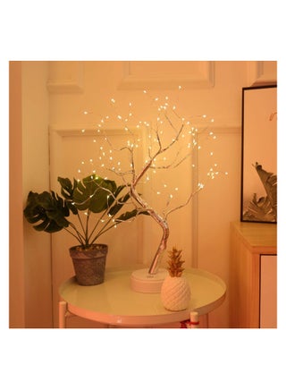 Night Light, Table Lamps Upgraded Copper Wire Tree Branch Decorative No Heat Lights, USB Battery Powered, 108 Warm White LED, Desk lamp for Home Decoration - view 4