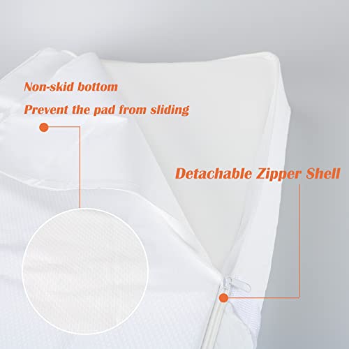 BBjixiang Baby Diaper Changing Table Pad with Waterproof Cover, Contour Changing Pad for Dresser Top 32”×16” - Image 4