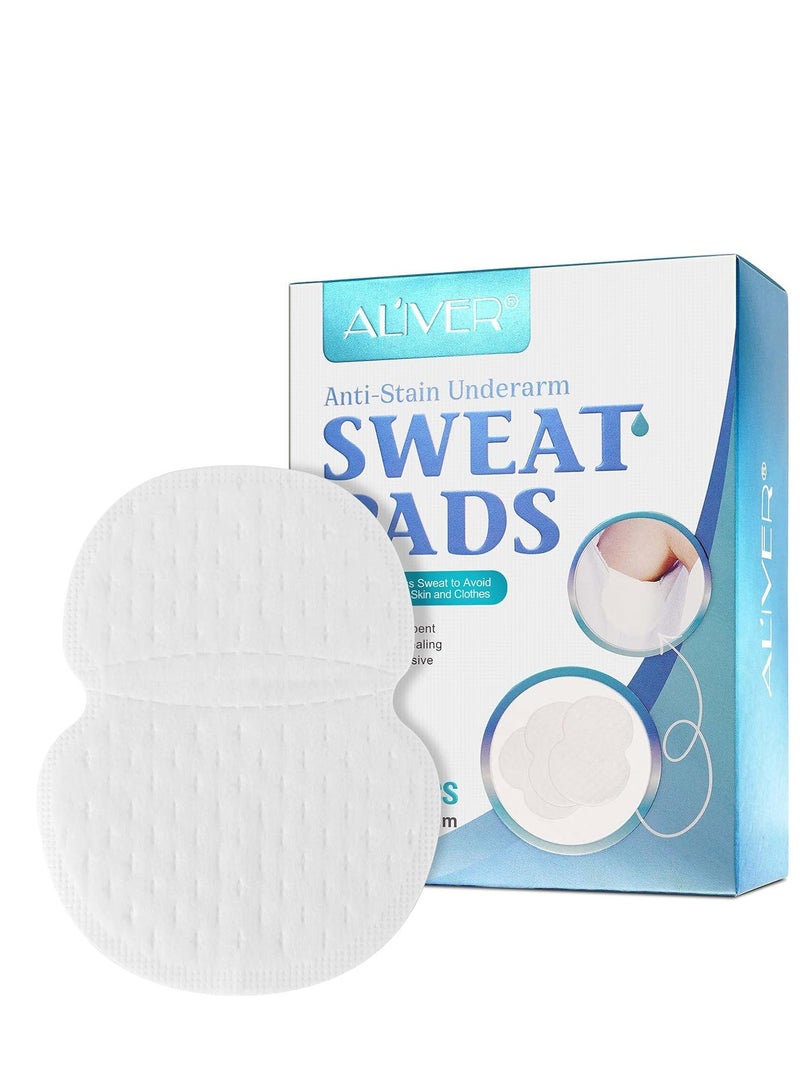 ALIVER Underarm Sweat Pads – Premium Quality Disposable Armpit Sweat Shields for Men & Women – Extra Adhesive, Invisible Design – Non-Sweat Underarm Protection for Clothes – Ultra-Comfort Dress Guards  - Image 1