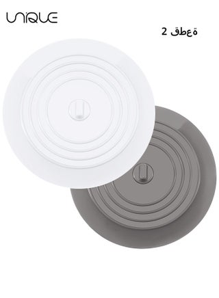 2 Pcs Bathtub Drain Cover - Silicone Bathtub Stoppers - 6 Inches Universal Bath Tub Stopper Replacement - Drain Plug Hair Stopper with Strong Suction - for Bathroom Kitchen Laundry - White/Grey - pzsku/Z64F6F64895ECCEECB0D4Z/45/_/1704789092/2a9967a9-38e2-4109-b780-aadc3d886100