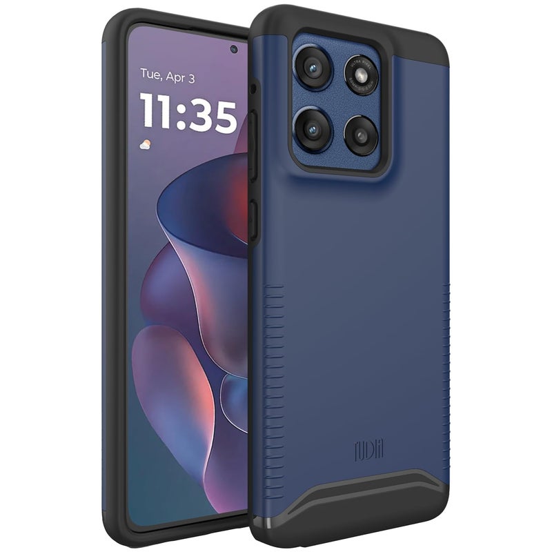 TUDIA Merge [Military Grade] for Motorola Moto G Stylus 5G 2025 Case - [Drop Tested] Dual Layer Shockproof Slim Rugged Grip Heavy Duty Protective Phone Cases Cover - Indigo Blue - Image 1