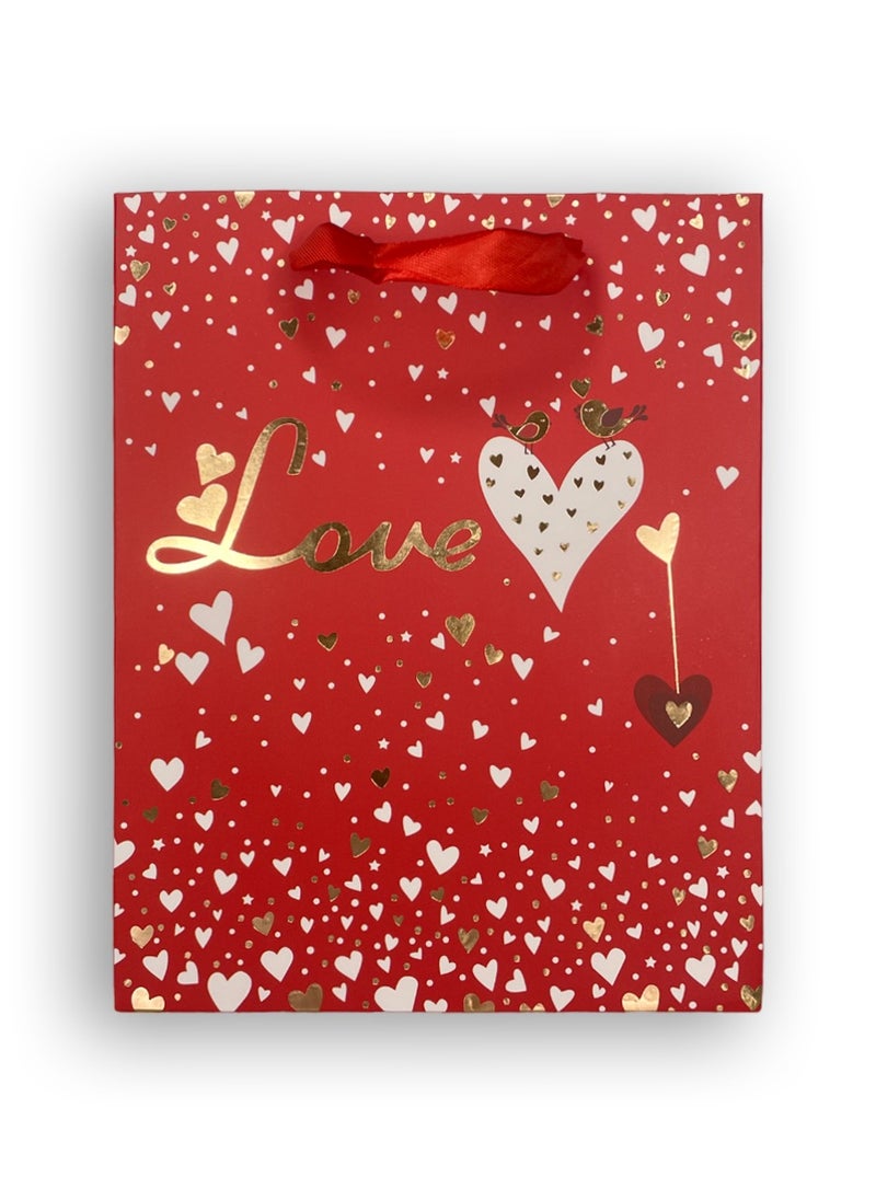 Share the Love Elegant Red Love Gift Bag – Ideal for Special Occasions and Thoughtful Presents  - Image 1