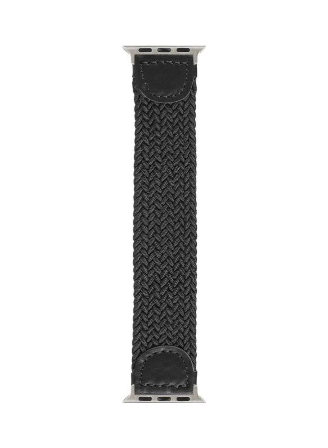 NIBEMINENT Braided Replacement Watchband Black - Image 2