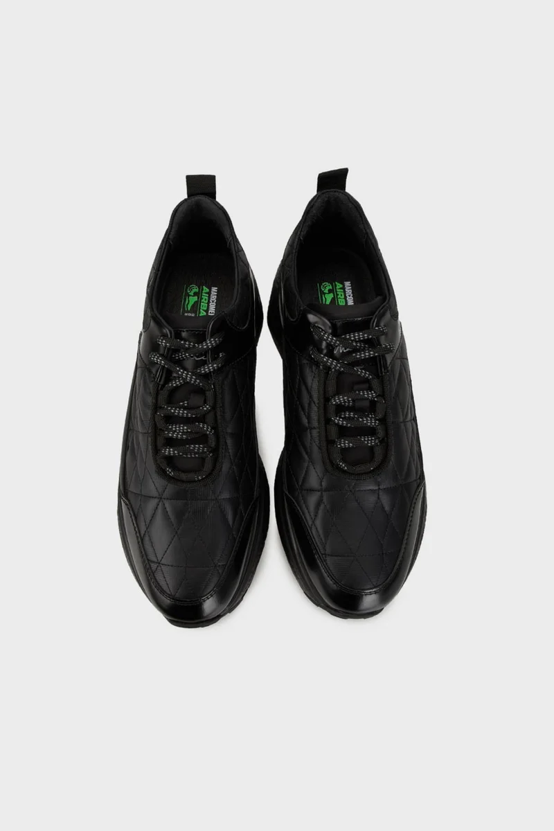 ماركومين Leather Quilted Lace-Up Sneaker Shoes Men's Shoes 15220245S1