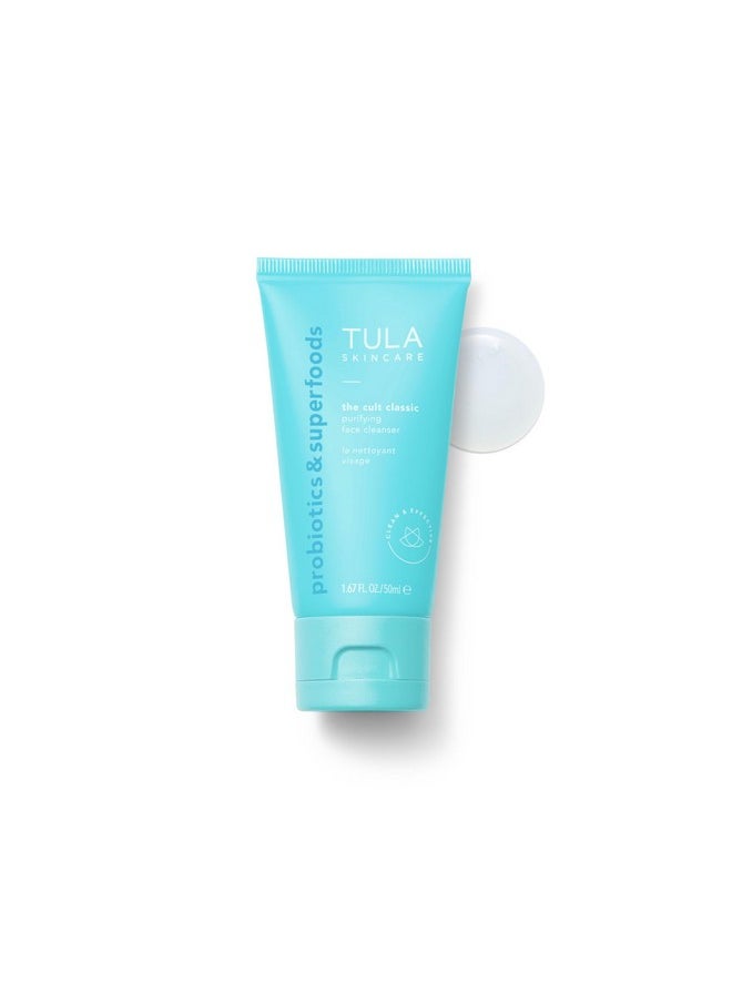 TULA TULA Skin Care Greatest Hits Skincare Discovery Kit, Includes Gold Glow & Get It Eye Balm 0.35 oz., The Cult Classic Cleanser 50ml, 24-7 Moisture Hydrating Day & Night Cream 15ml, 3-Piece Kit  - Image 4