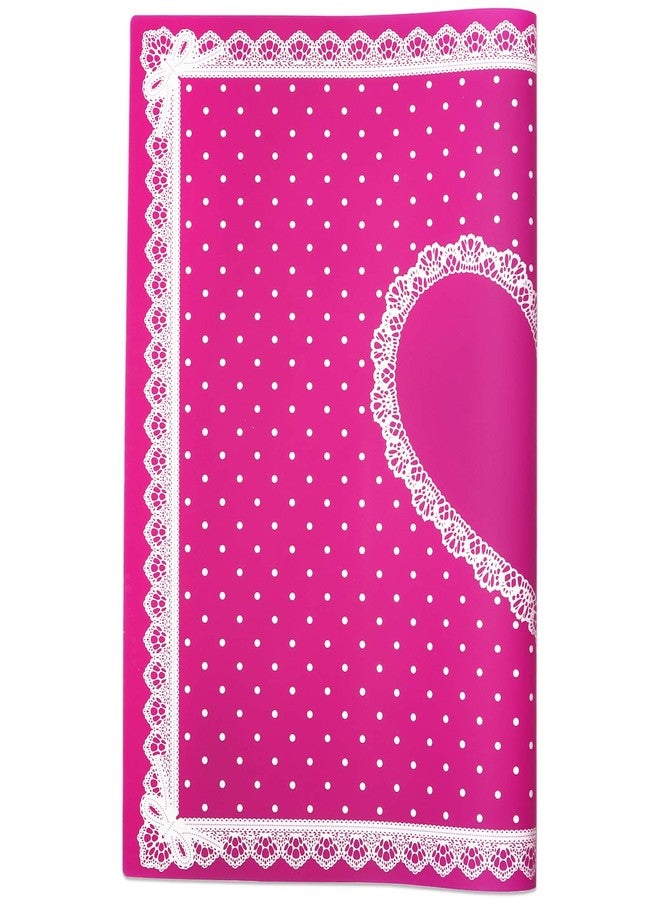 Pana Beauticom Silicone Flexible Foldable Workspace Desk Pad Mat for Manicures Nail Art Acrylic Gel Nails and More (Hot Pink) - Image 3