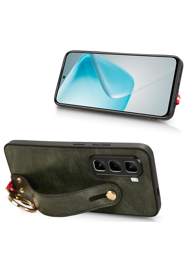 Zaboon Case For Infinix Hot 50 Pro+ 4G X6880 Wristband Leather Back Phone Case - Image 5