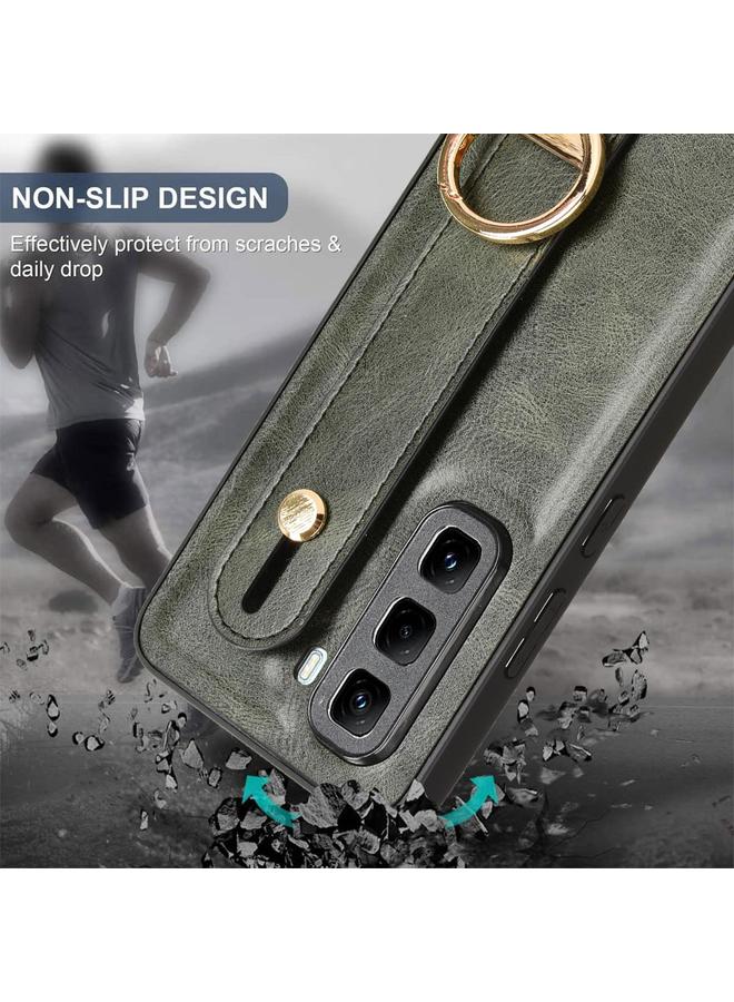 Zaboon Case For Infinix Hot 50 Pro+ 4G X6880 Wristband Leather Back Phone Case - Image 4