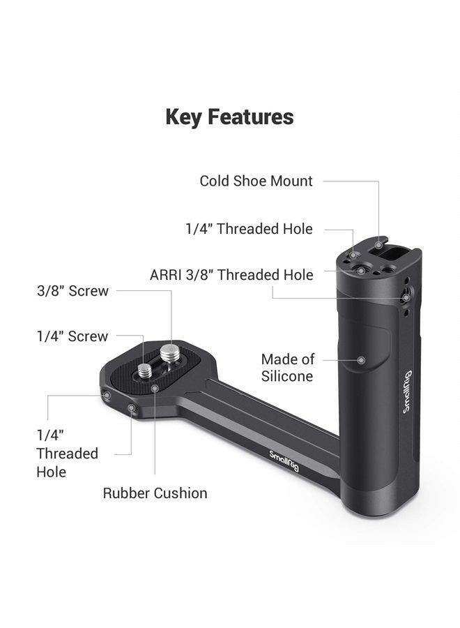 SmallRig Aluminum Side Handle Fits for DJI Ronin-S/SC/RS 2/RSC 2/RS 3/RS 3 Pro/RS 3 Mini & for ZHIYUN Crane 2S/2/V2 & for MOZA Air 2/AirCorss 2 Gimbals - 2786 - Image 2