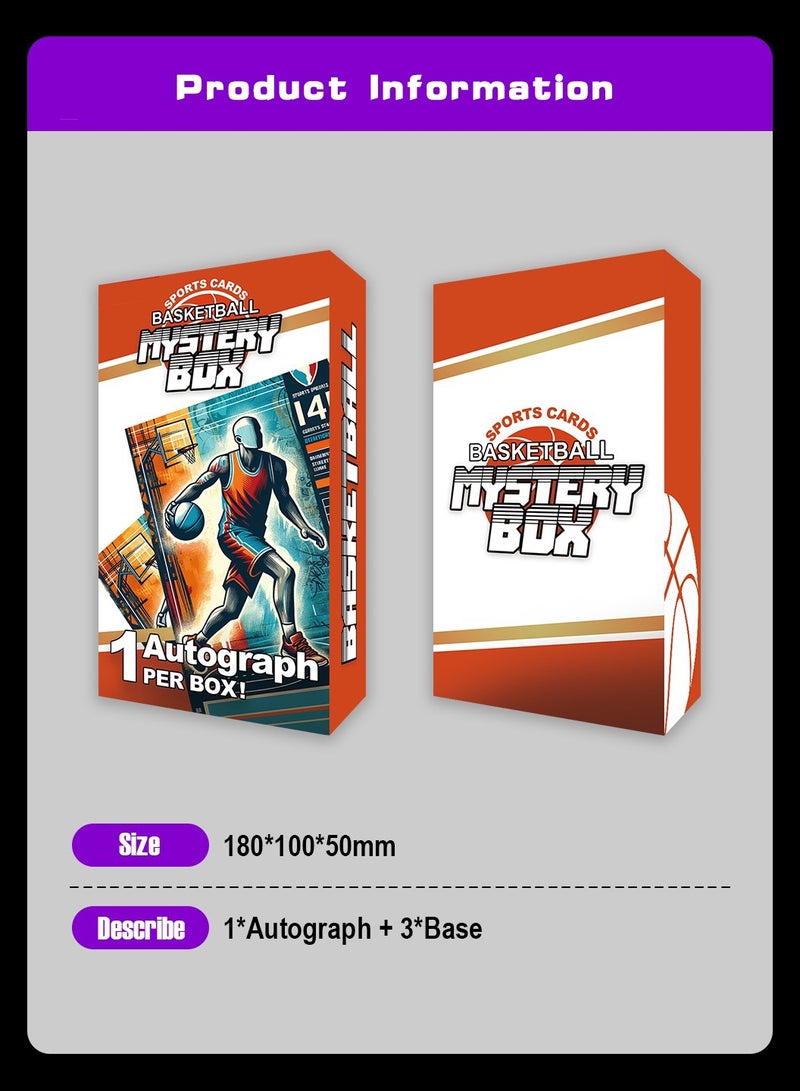 Limited edition basketball card blind box 10 basketball cards - contains autographed cards of famous basketball stars - Image 3
