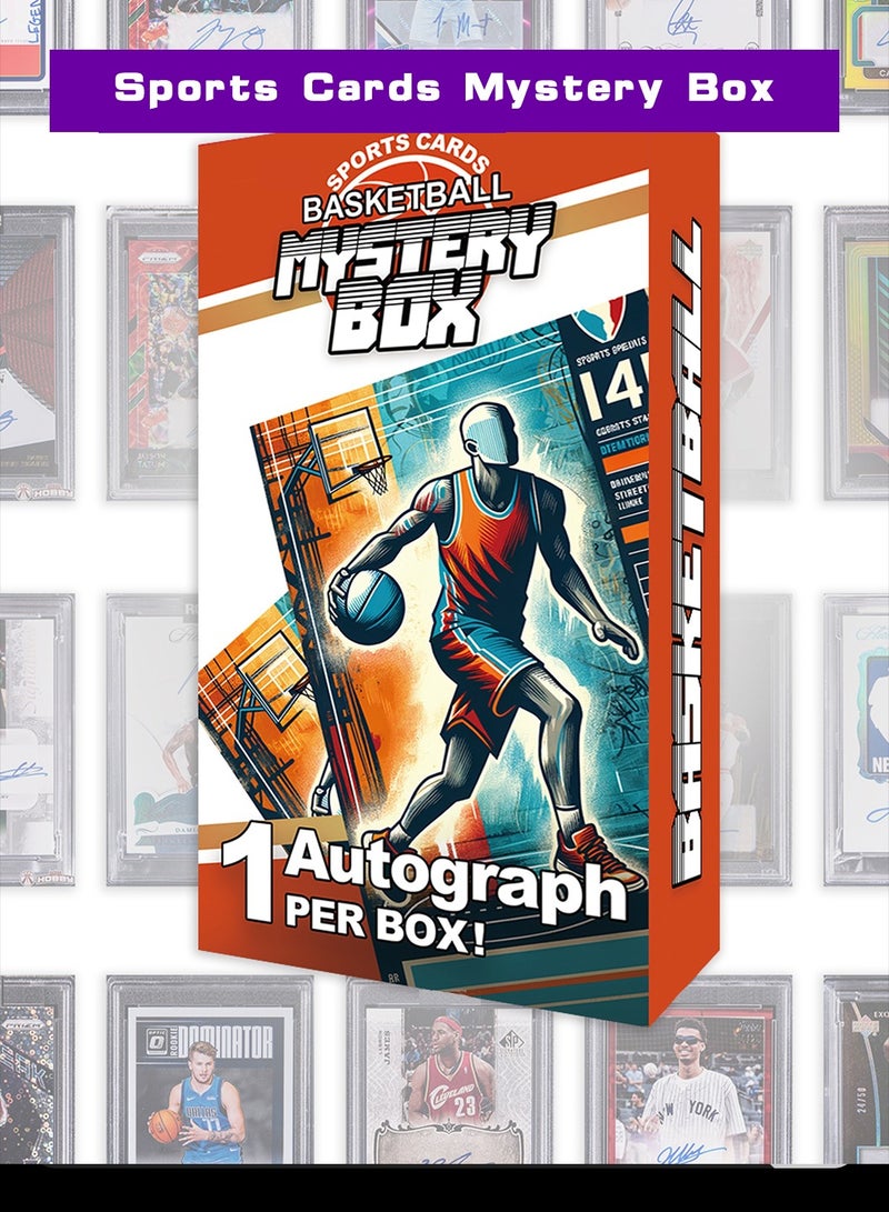 Limited edition basketball card blind box 10 basketball cards - contains autographed cards of famous basketball stars - Image 1