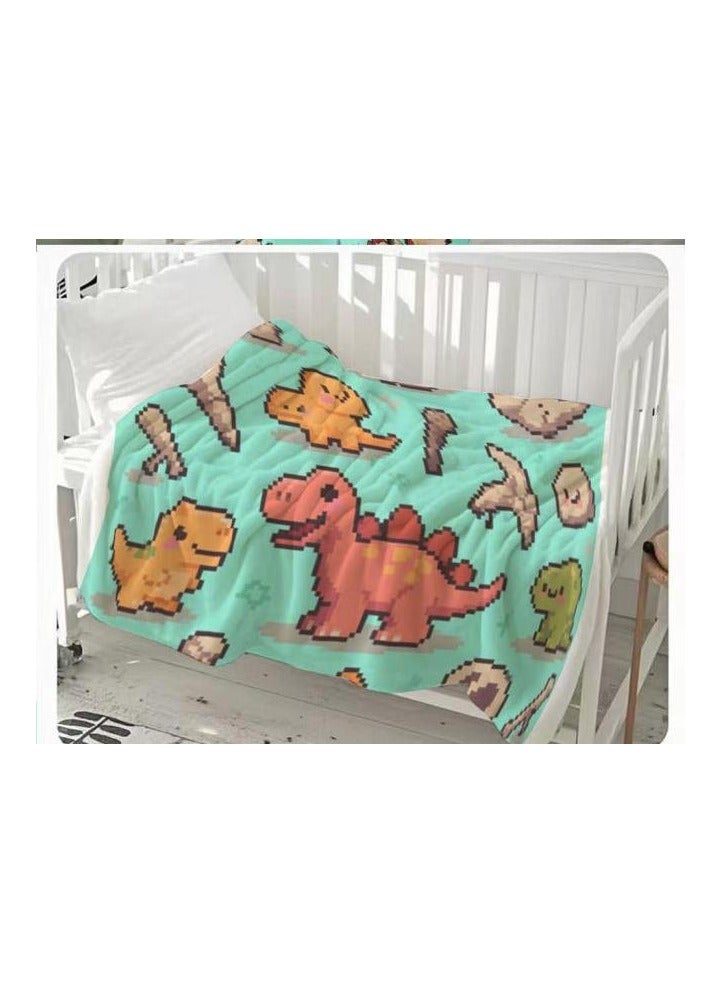 general Children's or student cartoon flannel thin blanket (warm and comfortable, suitable for sleep, games) 100cm*150cm - 1153 - Image 3