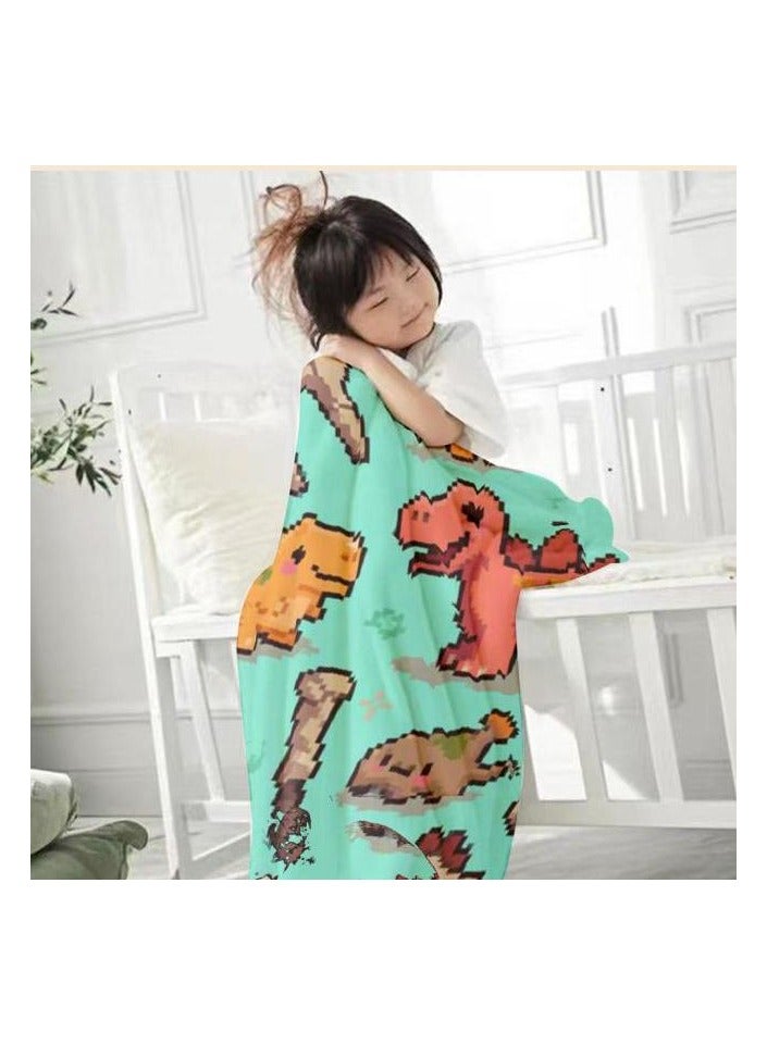 general Children's or student cartoon flannel thin blanket (warm and comfortable, suitable for sleep, games) 100cm*150cm - 1153 - Image 4